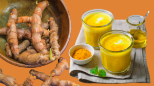 Fresh turmeric and dry turmeric